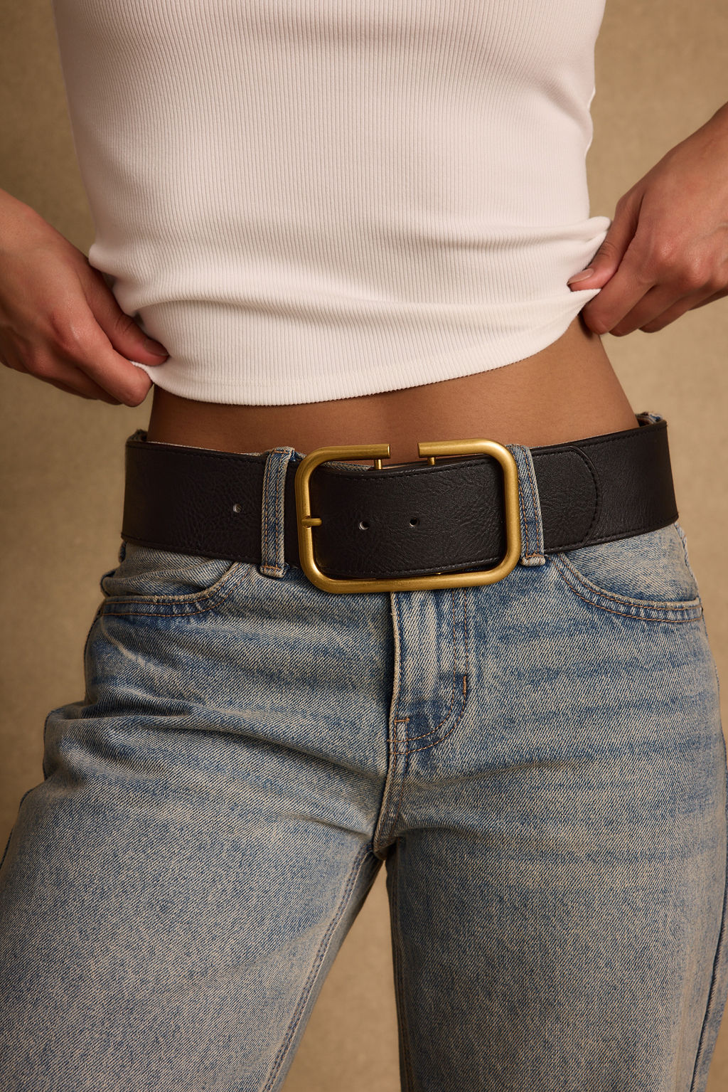 Oro Black and Gold Belt