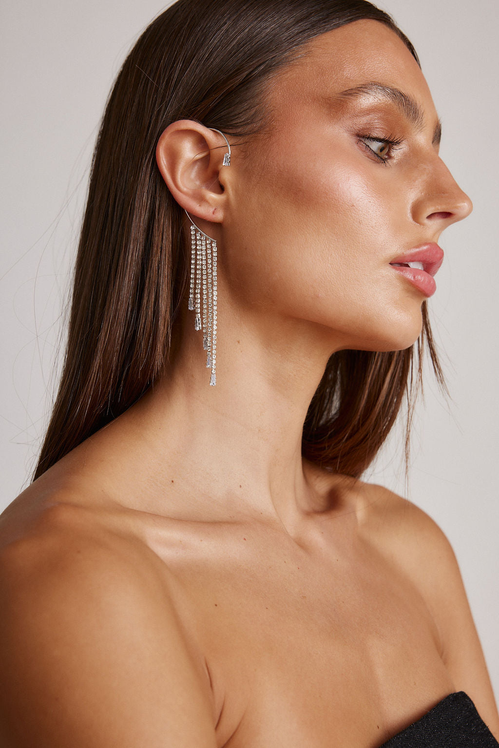 Adina Diamond Fringe Ear Cuff